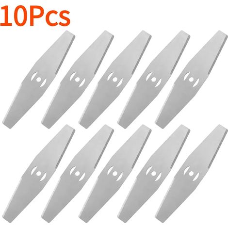 (10 pièces) Lames de coupe-bordures en métal, têtes de coupe-bordures de rechange, accessoires pour tondeuses à gazon et outils (1/5)