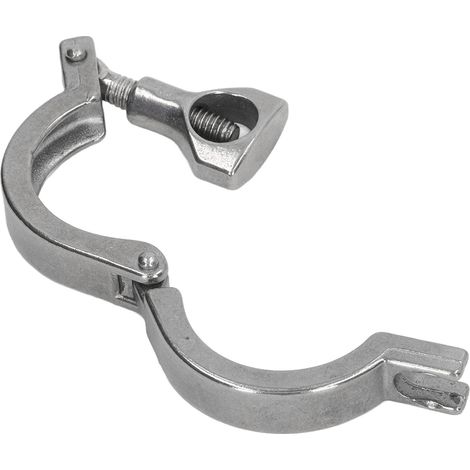 Collier de serrage triple en acier inoxydable 304 avec écrou papillon pour tuyau 38 mm (1/5)