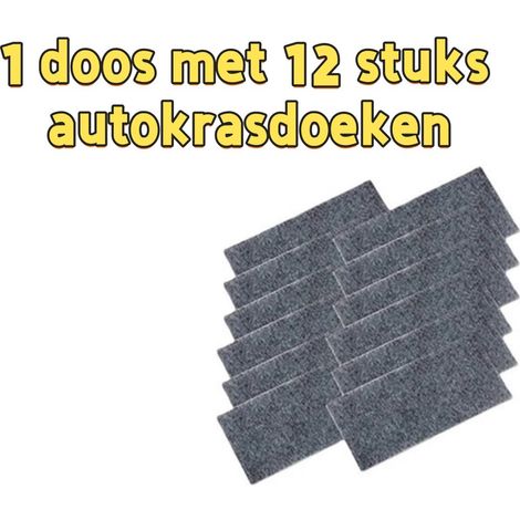 Lot de 12 chiffons de polissage pour carrosserie pour nettoyer la peinture automobile et réduire l'apparence des rayures couleurs assorties (1/5)