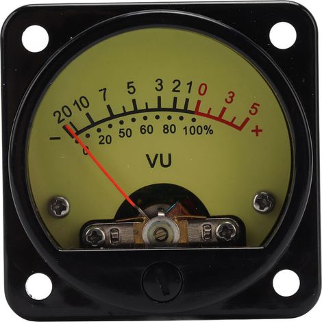 VU-mètre Audio Professionnel avec Plaque de Commande pour Amplificateur, Alimentation AC/DC 6-12V, Indicateur de Niveau Sonore