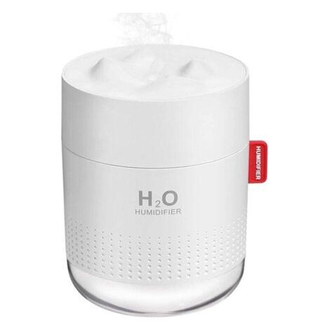 Humidificateur portable USB de 500 ml à brume fraîche, idéal pour les chambres, les voyages, les bureaux et les maisons. Il est doté d'un arrêt automatique, de deux modes de diffusion de brume et est (1/4)