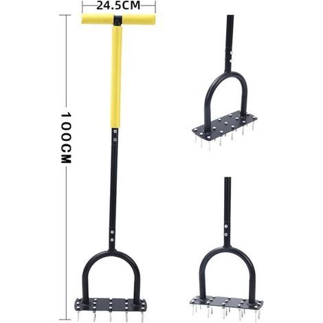 Aérateur De Gazon - Outil D'aération Pour Gazon Et Jardin,Scarificateur Jardin Ergonomique Pour Entretien Des Sols Et Aménagement Paysager (1/3)