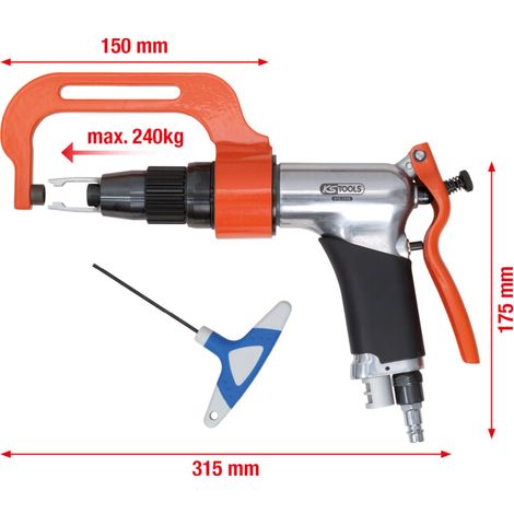 KS TOOLS Jeu de perceuses à points de soudure pneumatiques Fastdrill, 3 pcs ( 515.1310 ) (1/3)