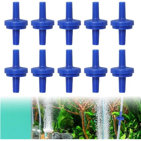 10 Pièces 4 mm Clapets Anti Retour, Clapets Anti Retour à Sens Unique en Plastique PP pour Pompe à Oxygène à Air Anti-retour, pour Eau, Carburant, Gaz, Liquide (Bleu) (1/5)