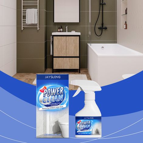 Bathroom cleaner for cleaning bathroom glass doors and bathtubs, removing stains and water stains -- 237ml (1/5)