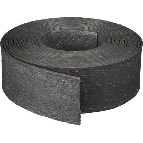 Nature Bordure de jardin 0,12x12 m 5 mm noir 446388