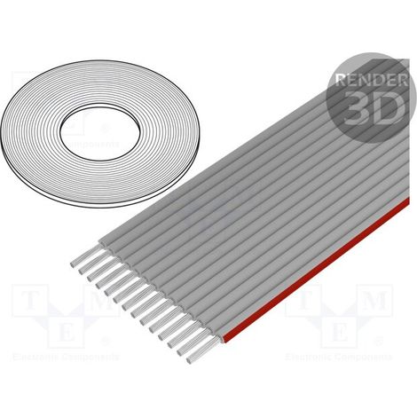 Cable Plano Informatica 14 Vias 1,27mm 50x28AWG