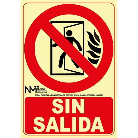 CARTEL PVC CLASE A 300 210 SIN SALIDA