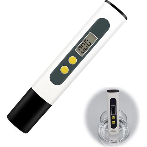 Digitaler TDS Wassertester Wasserqualitätsprüfer Messbereich 1 9990 ppm Ausgestattet mit einem Sensor mit Messsonde aus Titanlegierung Hochauflös (1/5)