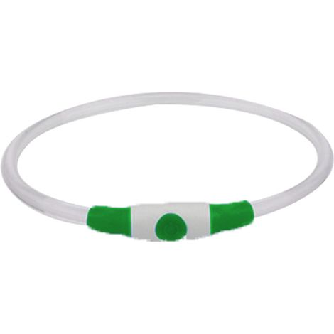 Collier Led Pour Chien - Rechargeable Par USB - Éclairage Réglable En Continu Ou Clignotant - Pour Sécurité Nocturne - 1 Pièce (1/5)