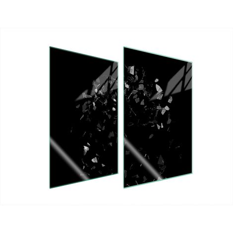 GLASSCHUTZPLATTE FÜR KÜCHE 2x35x52 SCHWARZ (1/5)