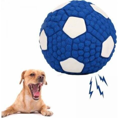Indestructible dog toy, dog ball, squeaky dog toy, dog chew toy, squeaky dog toy for small and medium-sized dogs, brushing, 9.5cm