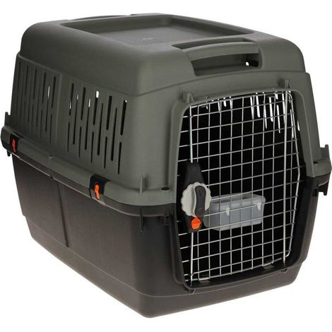 Box de transport - KERBL - Eco - Gris/vert - 81 × 60 × 61,5 cm (1/3)