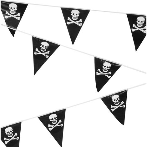 Guirlande triangulaire tête de mort (1/2)