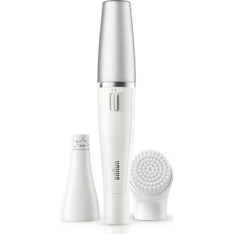 Braun Face SE810 depilador facial 2 en 1 cepillo de limpieza Wet & Dry impermeable Gris (1/5)