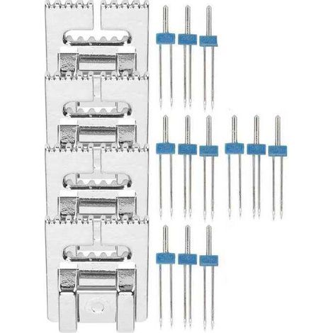 Dodici aghi doppi e quattro leve di leva, accessori per macchina da cucire resistenti e pratici.