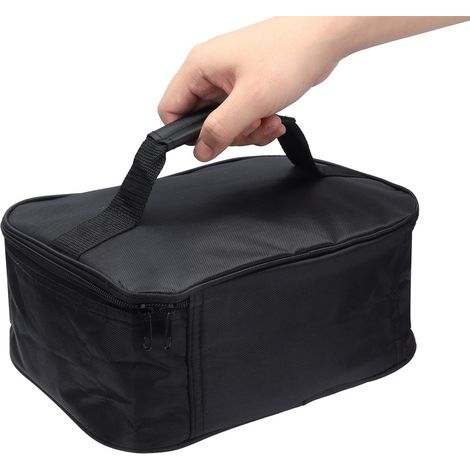 Accessoire de transport alimentaire, 12 V, noir, compatible micro-ondes, pour une utilisation quotidienne au travail, à l'école, en voyage ou en pique-nique.-AquaForge (1/5)
