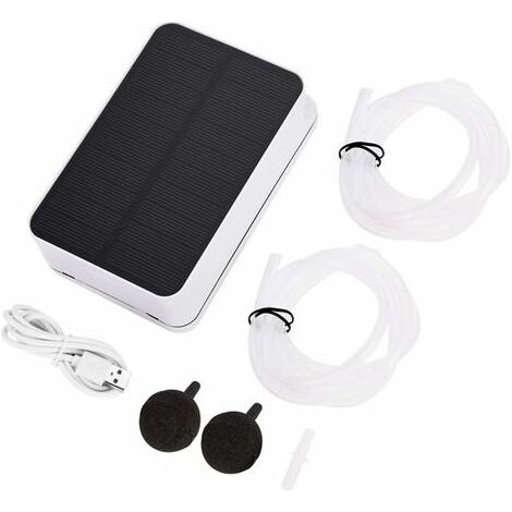 Oxygénateur solaire étanche pour piscine – Pompe à air 2200 mAh – Panneau solaire pliable 100° – Économie d'énergie et respectueux de l'environnement (1/5)
