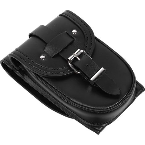 Protège-réservoir moto en cuir PU, pochette panneau latéral pour XL 883 1200, sacoche de réservoir, garniture de protection, noir, universel, 2 pièces. (1/5)