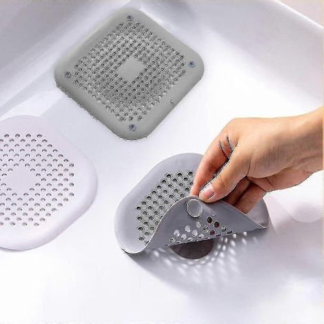 Lot de 2 ou 4 filtres à cheveux, passoire anti-obstruction pour évier, baignoire, douche, bonde de sol, bouchon en silicone, désodorisant pour cuisine, accessoires de salle de bain, haute qualité (1/5)