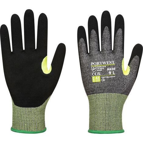 Gant Anti-Cut Beschichtet aus Nitril-Schaum Vhr15 Farbe: Grau/Schwarz Größe XL - Portwest