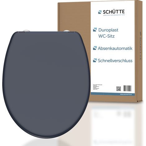 Abattant WC en duroplast ANTHRAZIT avec frein de chute Anthracite