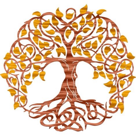 Metall-Wandkunst – Baum des Lebens – Metall-Wandkunst – 30 cm