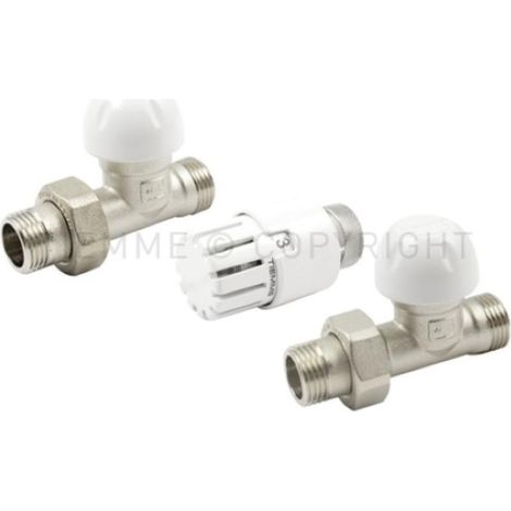 Kit valvola termostatica diritta radiatore tiemme 3302kit03 3300139