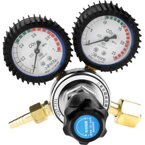 Régulateur de bouteille de gaz CO2, réducteur de pression de soudage au dioxyde de carbone G5/8