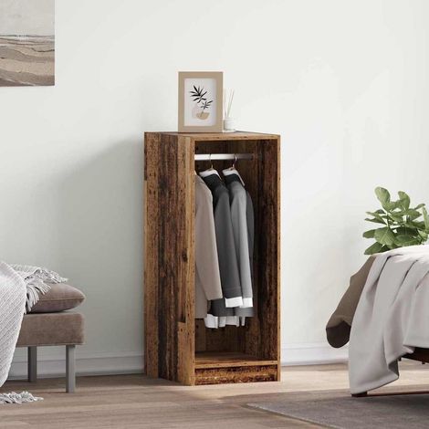 Wardrobe with Shelf Old wood 41 x 48 x 102 cm Engineered wood vidaXL