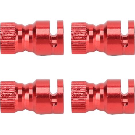 4 pièces de fixation de montants de carrosserie RC en alliage d'aluminium pour coque de voiture télécommandée en PC et PVC, rouge (1/5)