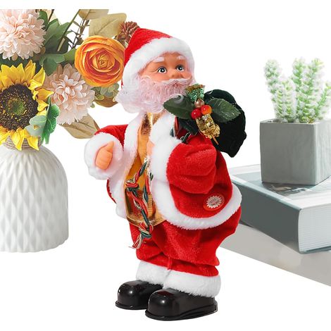 Père Noël Musical Musicale Électrique Secouant Les Hanches Père Noël pour Noël Pour , Adultes, Adolescents, Crèche, Fête D'hiver, Dortoir, Appartement, Fête D'anniversaire, (1/5)