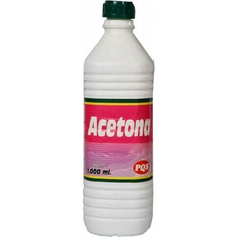 FPLUS acetona 1 litro , Disolvente de pinturas, esmaltes y poliéster, de acción muy enérgica y rápida evaporación. Quitamanchas de tintas de bolígrafos y rotuladores. Elimina resto