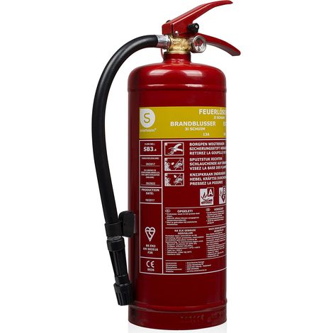 Smartwares FEX-15230 - Estintore a schiuma per luci A&B, adatto per uffici e casa, supporto incluso (1/5)