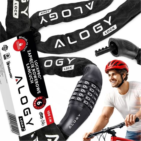 Cadenas À Combinaison Lockpro™ - Noir - 100 Cm - Antivol - Matériau Résistant (1/5)