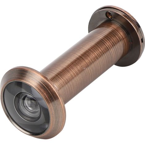 Diebstahlsicherer Türspion mit 220°-Sichtwinkel und Rückabdeckung für den Heimgebrauch (Farbe: Rotbronze) (1/5)