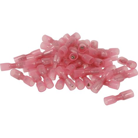 Sachet 50 cosses femelles isolees thermoretractables rouge - 273150