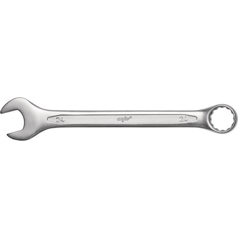 Llave de boca fija tamaño 24, 12 puntas, 15 grados, acero cromo-vanadio 151024