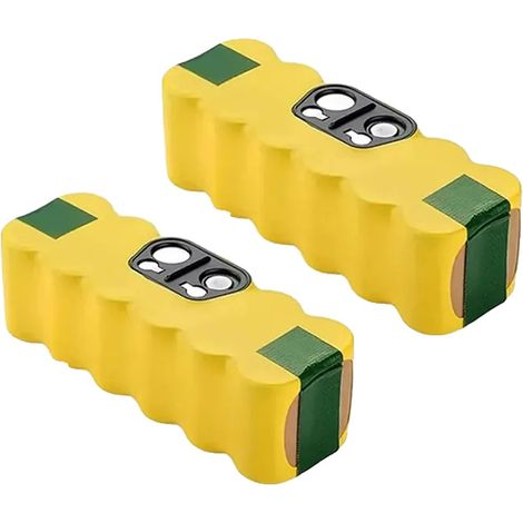 Batterie Roomba, Tension de 14,4V, Options de Haute Capacité, 12800MAH-2PCS (1/2)