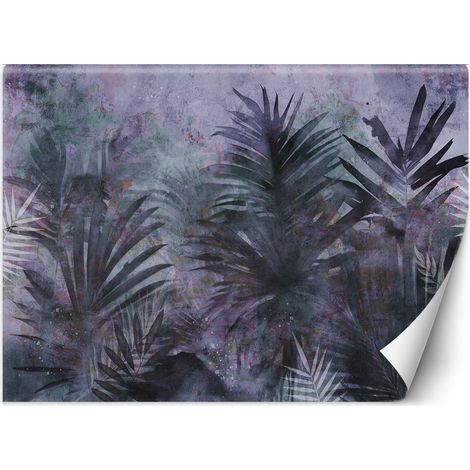 Fototapete Tropische violette Blätter 250x175 cm (1/5)