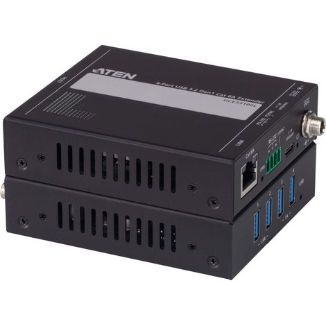ATEN UCE33100 prolongateur réseau Émetteur et récepteur réseau Noir (1/4)
