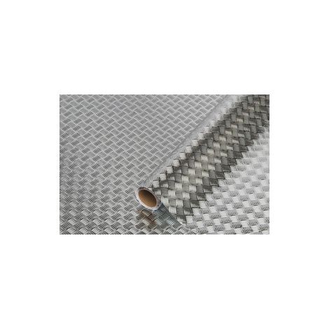 PLASTICA ADESIVA DCFIX 210.0060 ARGENTO RILIEVO 10 M