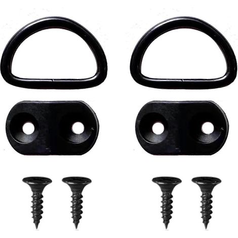 Set di 2 ganci per rete portabagagli resistenti, fissaggi stabili per rete portabagagli, installazione rapida, progettati per un facile montaggio (1/5)