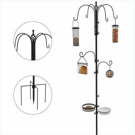 Cage pour oiseaux Mangeoire pour oiseaux en kit avec support (1/5)