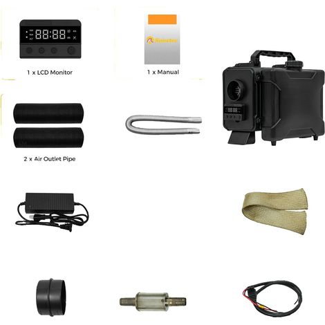 Chauffage à air diesel, télécommande, fonction de ventilation, GSM 4G (1/2)