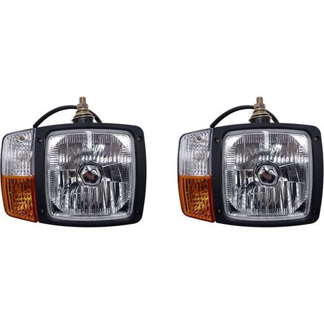 Adecuado para dos luces indicadoras de intermitentes LED universales, aplicables al lado izquierdo de tractores, remolques, excavadoras y camiones.