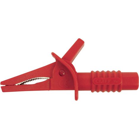 Cliff CRC/01 Morsetto a clip/coccodrillo isolato Connettore 4 mm CAT II 1000 V, CAT III 600 V Rosso