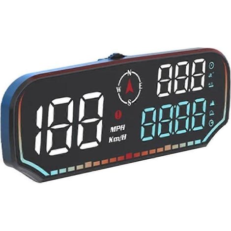 LED-Digitaltachometer mit Digitalanzeige, USB-Geschwindigkeitsanzeige, Fahrzeuggeschwindigkeitsmesser, präziser elektronischer Tachometer für Auto oder Motorrad. (1/4)
