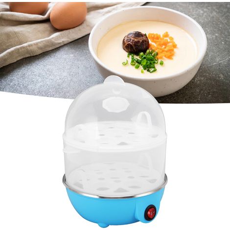 Multifunktionaler Eierkocher mit zwei Schichten, Eierkocher für den Hausgebrauch, dämpft 14 Eier gleichzeitig, Schutz vor Trockenbrennen, Mini-Frühstücksgerät mit automatischer Abschaltung, europäisch (1/5)
