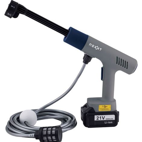 Balai à eau télescopique 4,6 m avec brosse multifonctions, raclette et distributeur de savon - NEXXT (1/4)